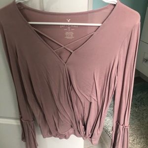 AEO soft and sexy cross cross belle sleeve